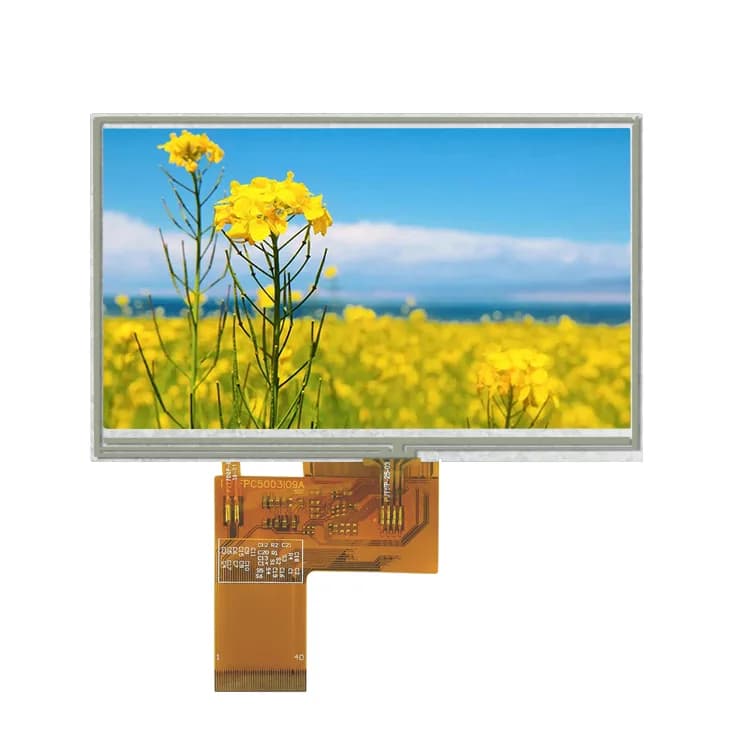 5" 800×480 TFT LCD, RGB (PJ5004I05-28H40P450)