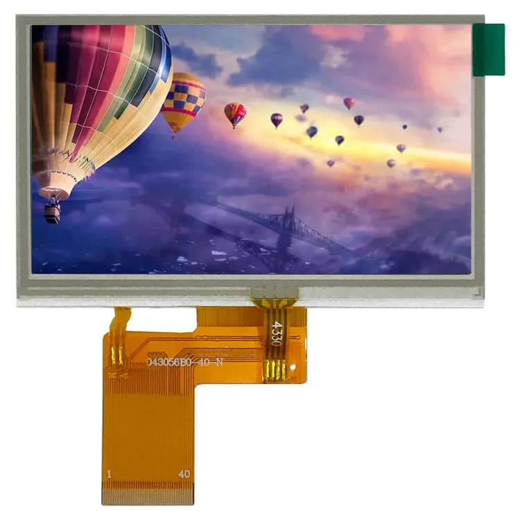 4.3" 800×480 IPS TFT LCD, RGB (PJ4303H03-25H40P1000)