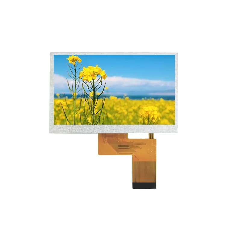 4.3" 800×480 IPS TFT LCD, RGB (PJ4303H02-25H40P700)
