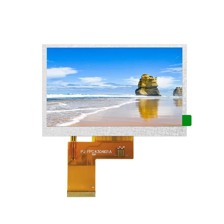 4.3" 480×272 TFT LCD, RGB (PJ4301I99-29H40P300)